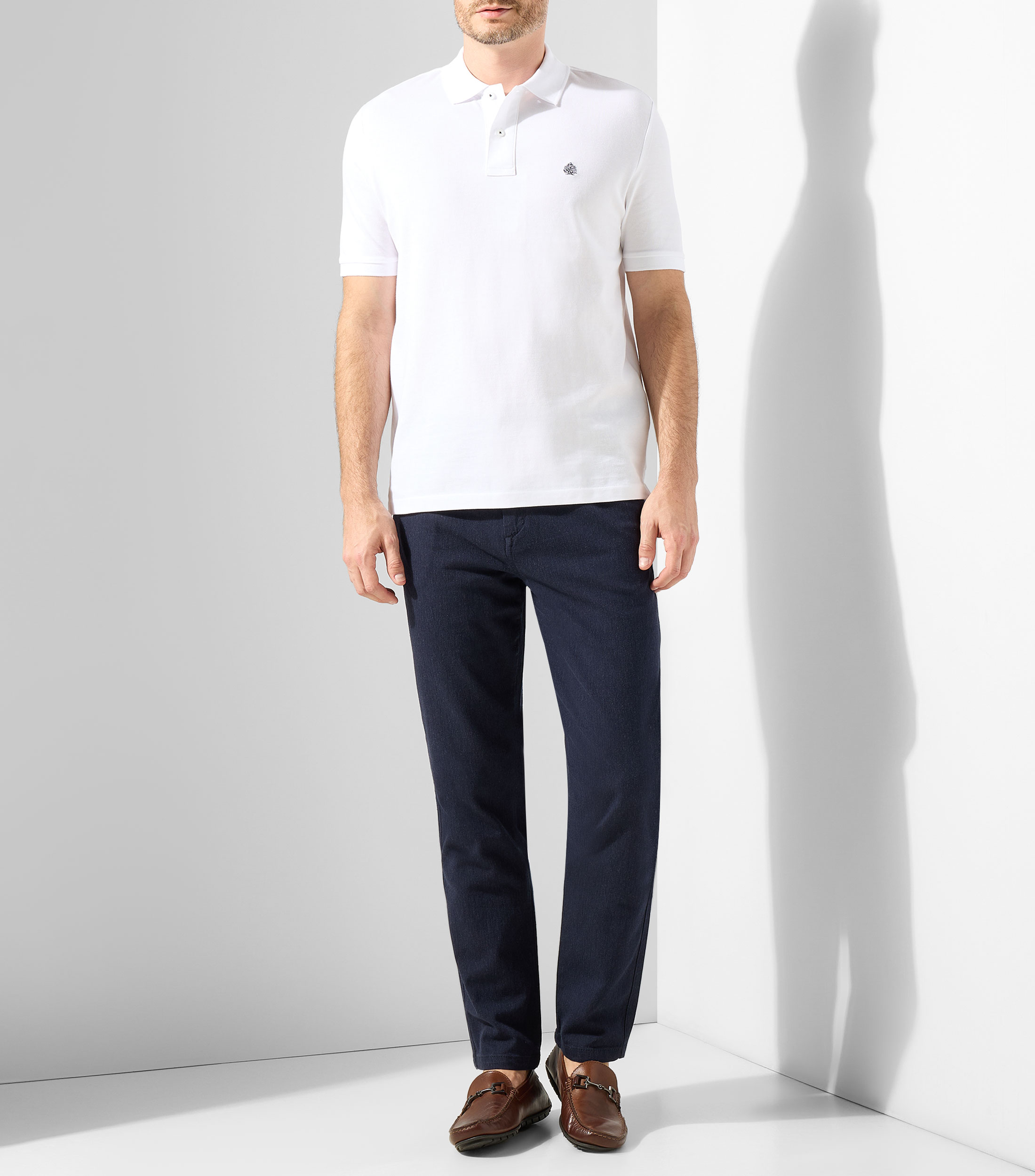 Playera polo manga corta lisa Hombre