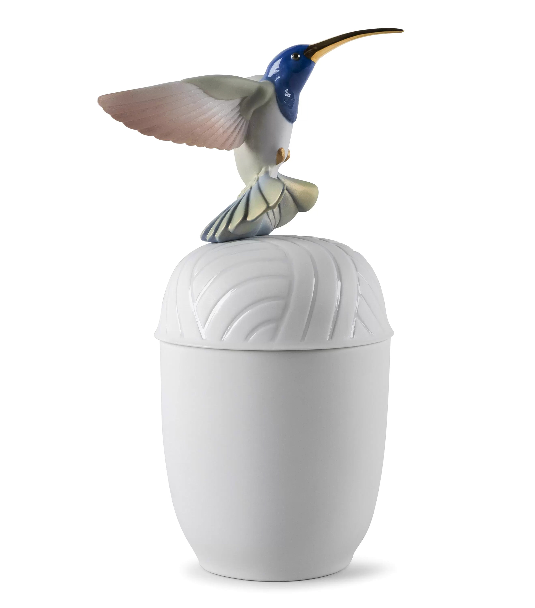 Escultura Caja Colibri en porcelana
