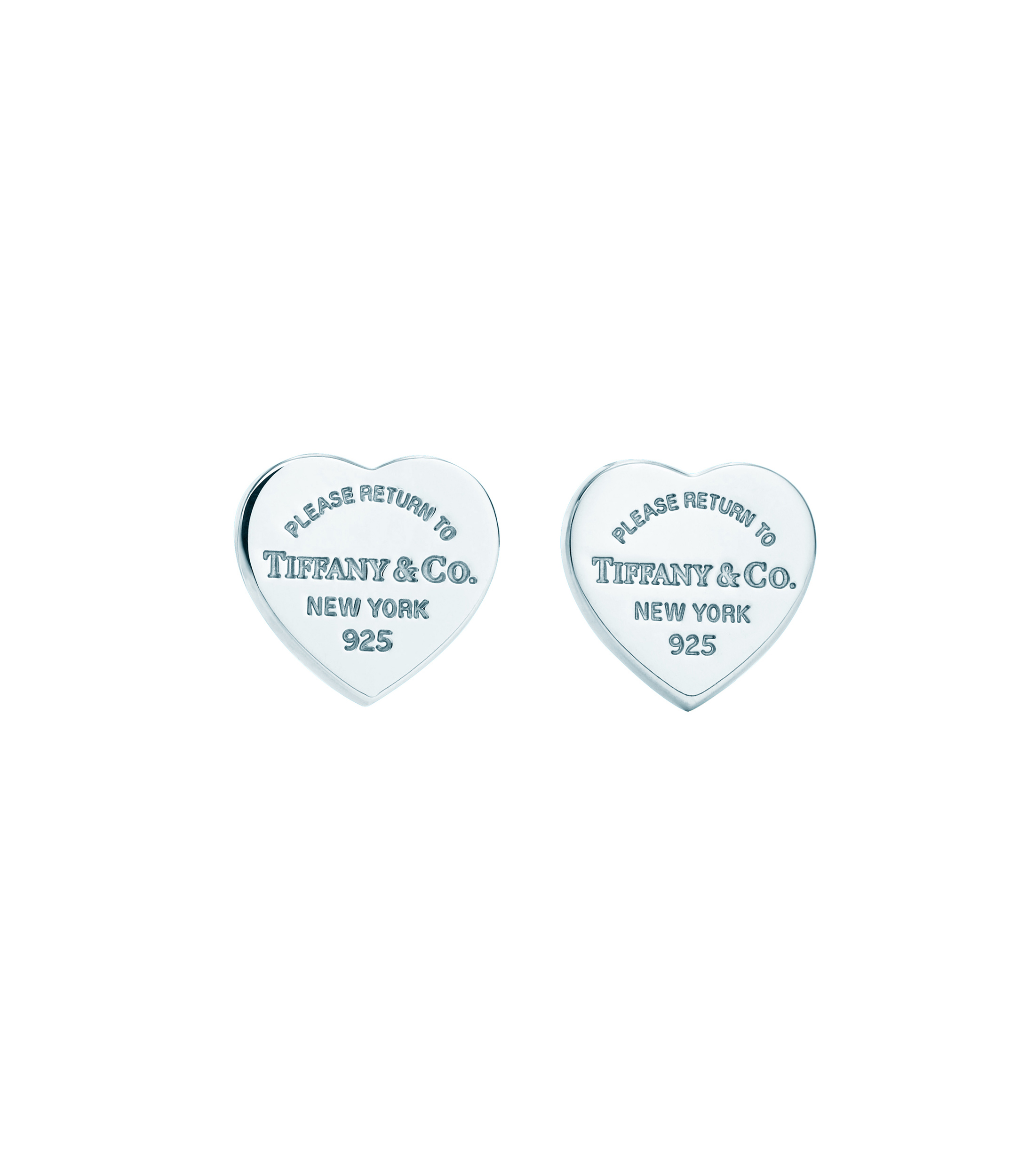 escritura Continuo Humildad Tiffany & Co. Aretes Return to Tiffany™ pequeños con placa de corazón en  plata fina - El Palacio de Hierro