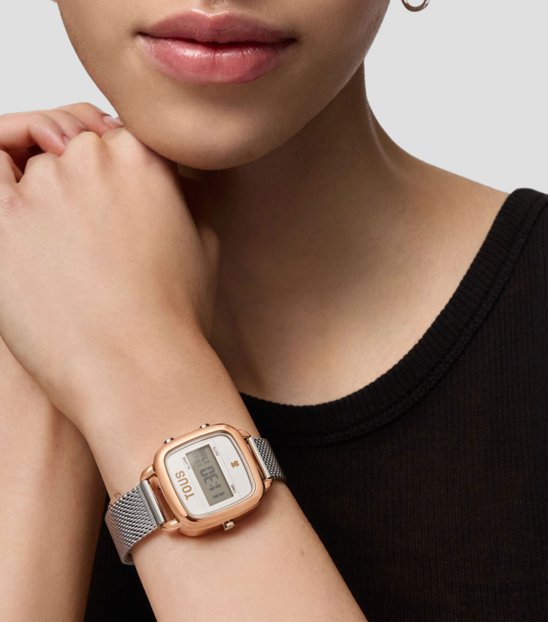 Reloj para Mujer D-Logo Mini Casual, Rosa