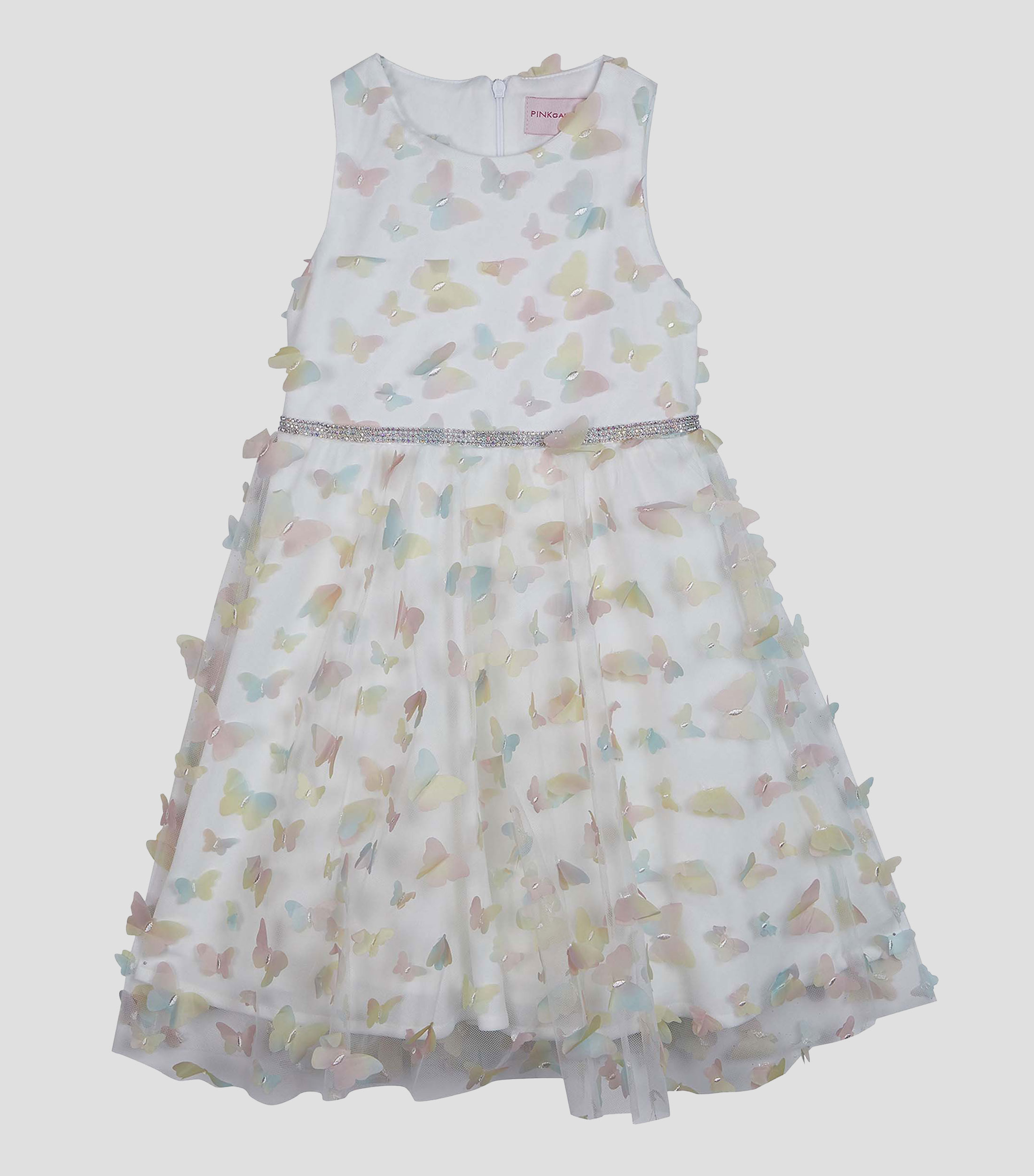 Vestido Estampado en Mariposas Niña