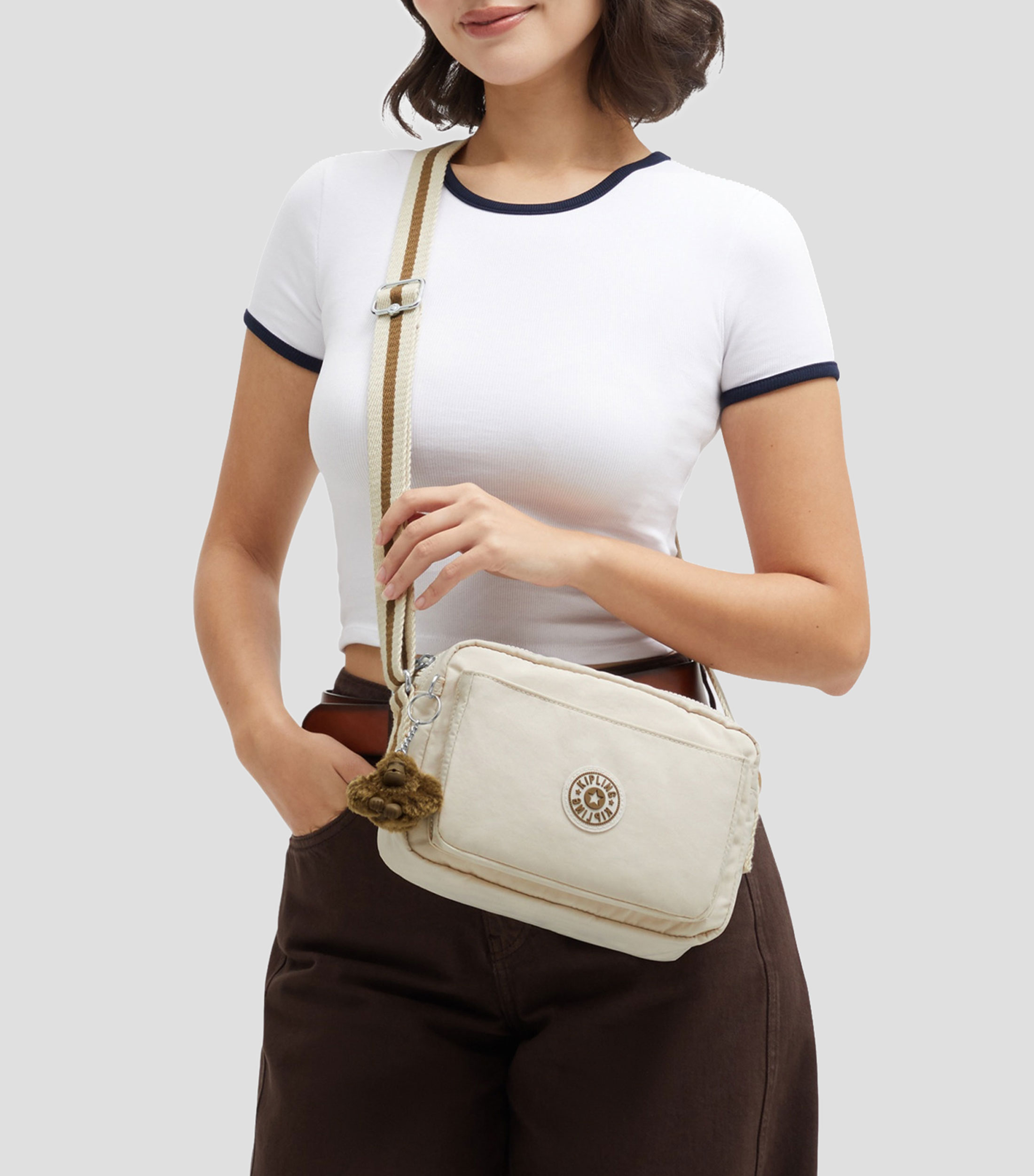 Bolsa crossbody beige Abanu lisa Mujer