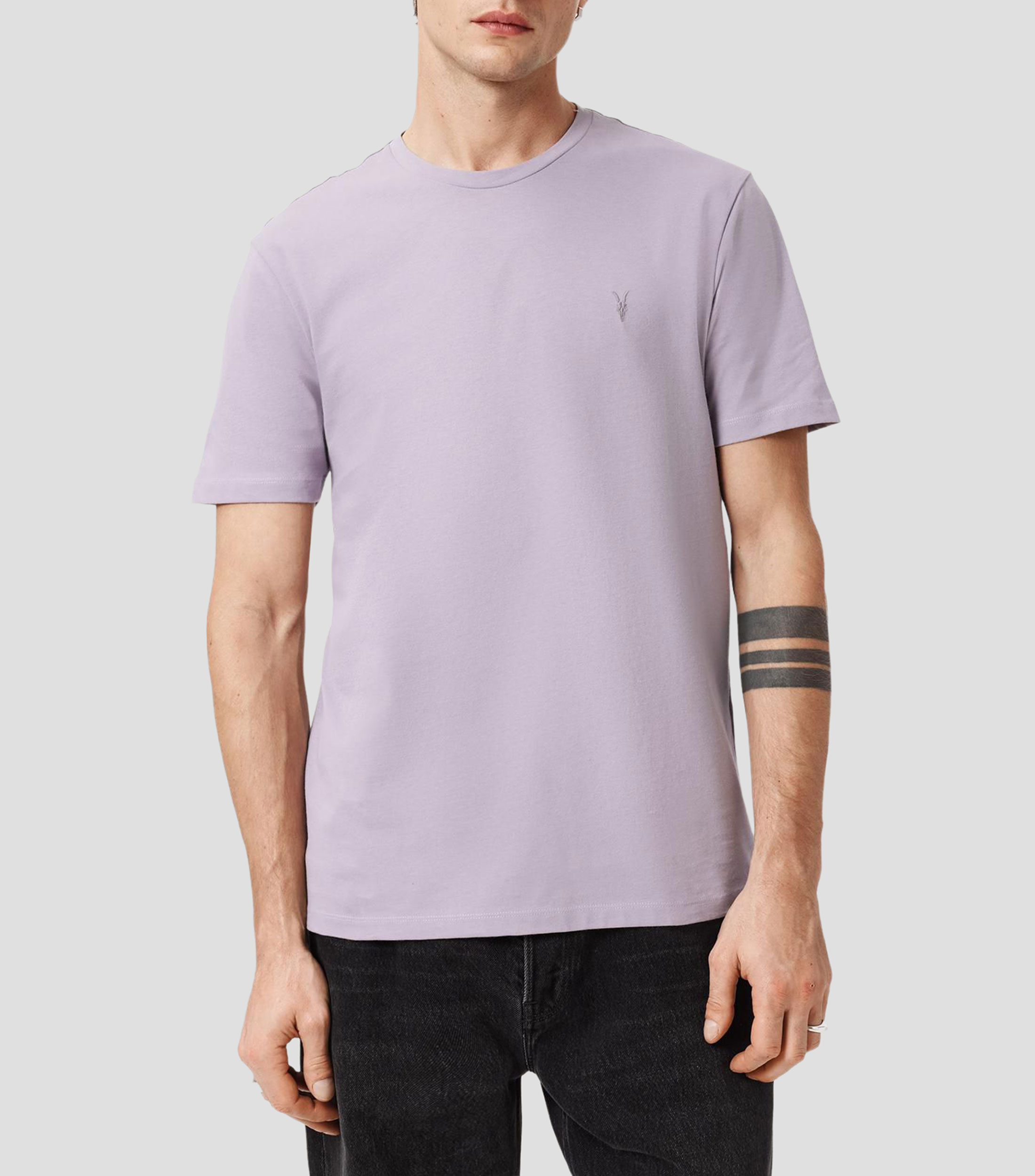 Playera cuello redondo manga corta lisa Hombre