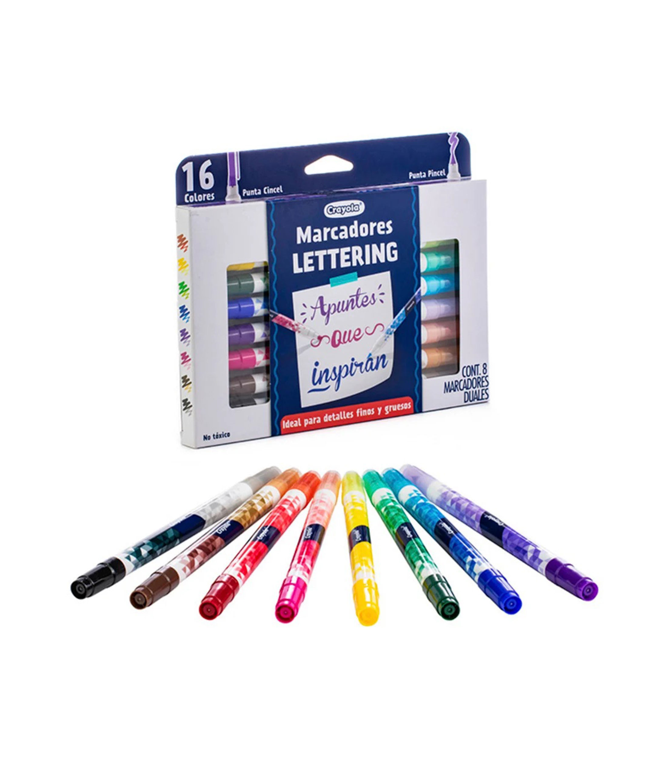 Set 8 plumones Lettering