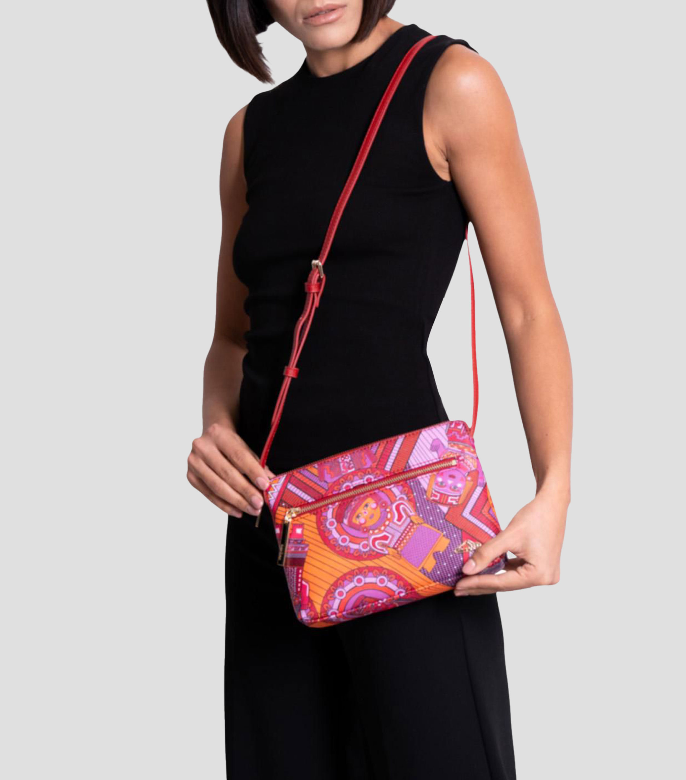 Bolsa Crossbody Caritas Sonrientes de Veracruz Mujer