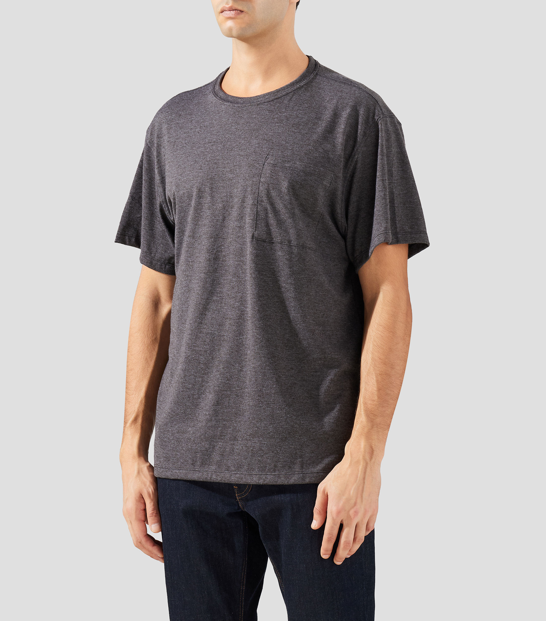 Playera cuello redondo manga corta jaspeada S/S Tri-Blend Hombre