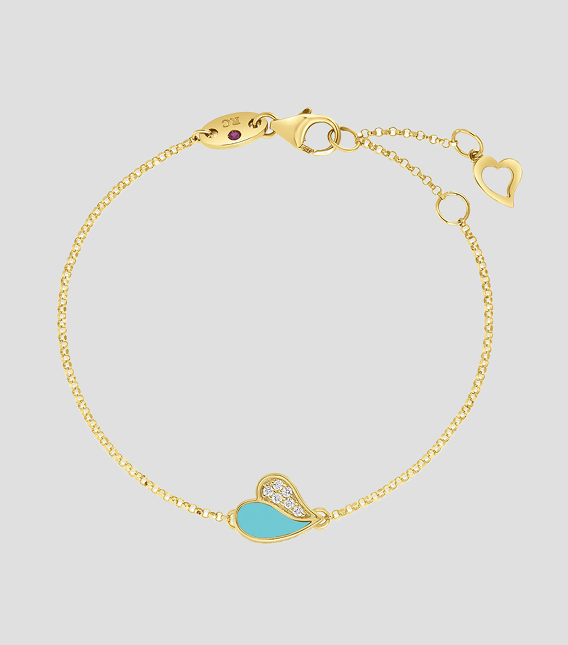 Pulsera en Oro amarillo de 18 Kilates con diamantes Amorino Mujer