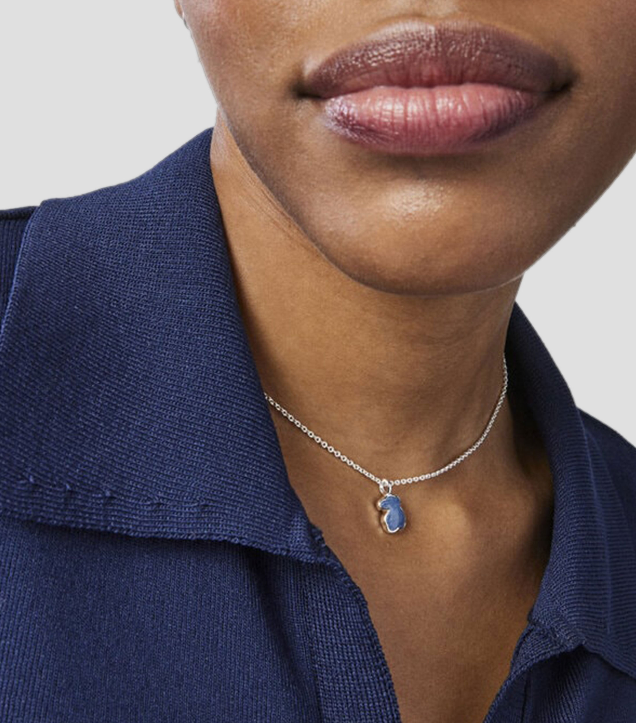 Dije en Plata .925 New Color con cuarzo Mujer