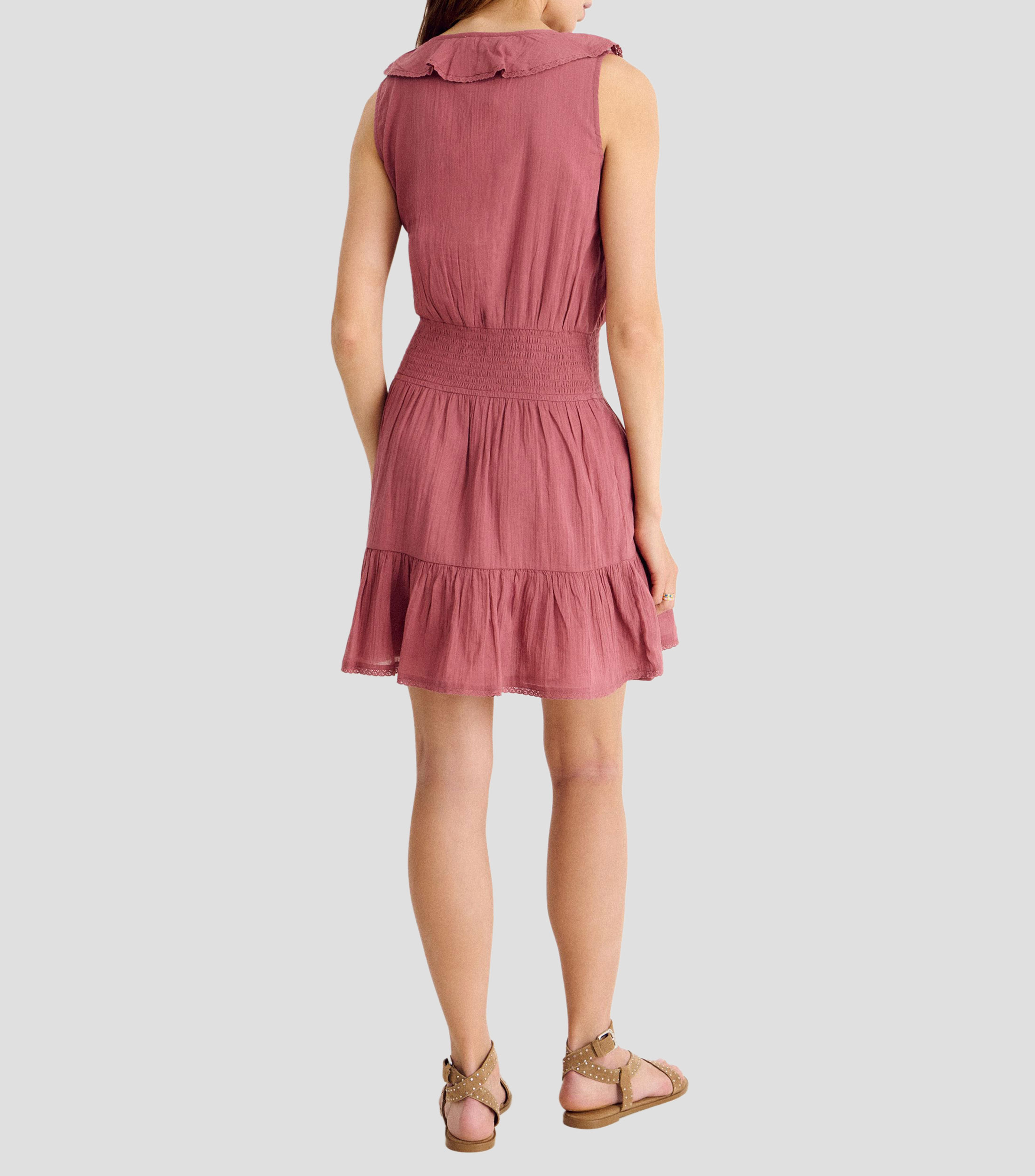 Vestido mini liso Mujer