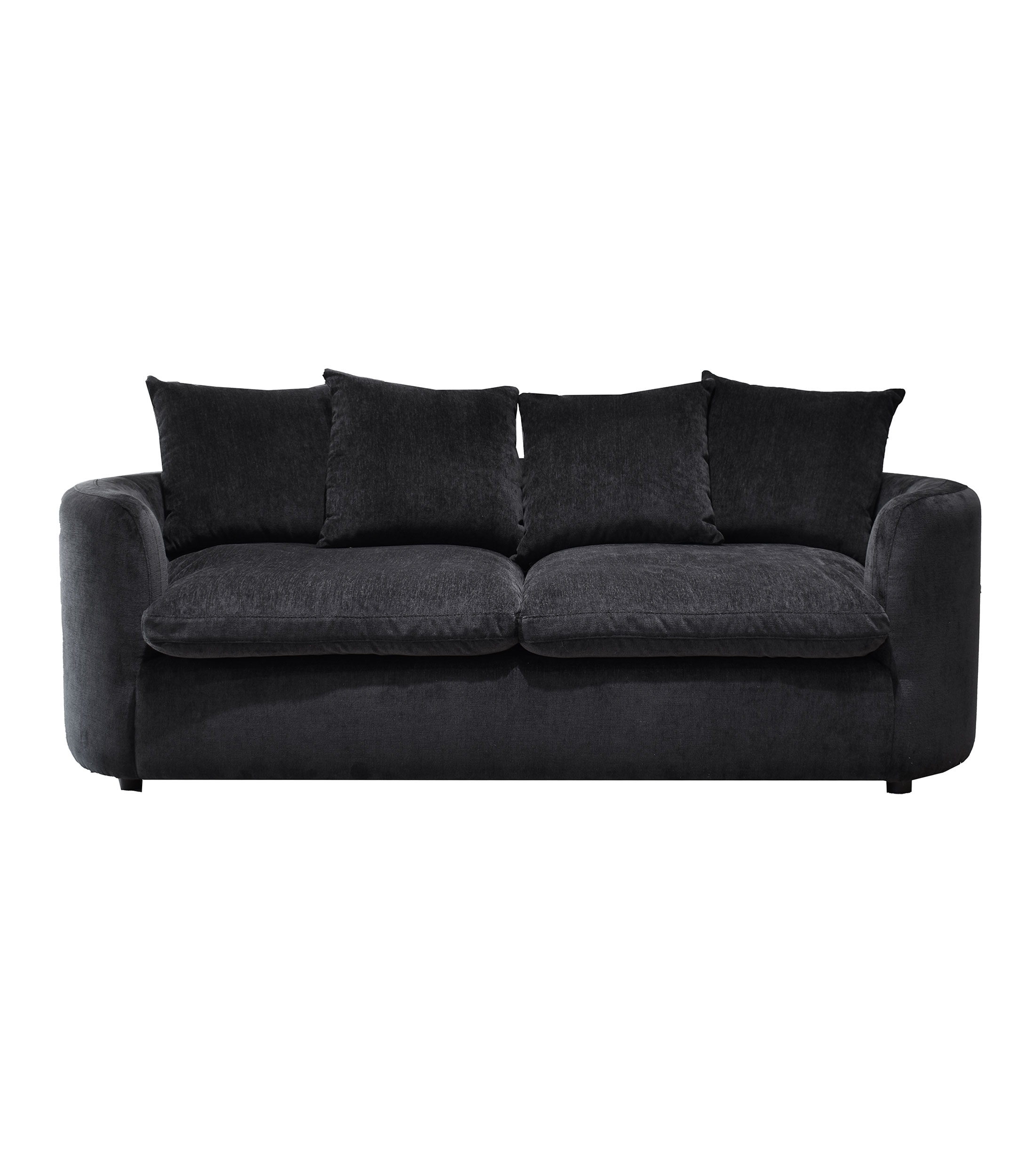 Love Seat en tela Bryg negro
