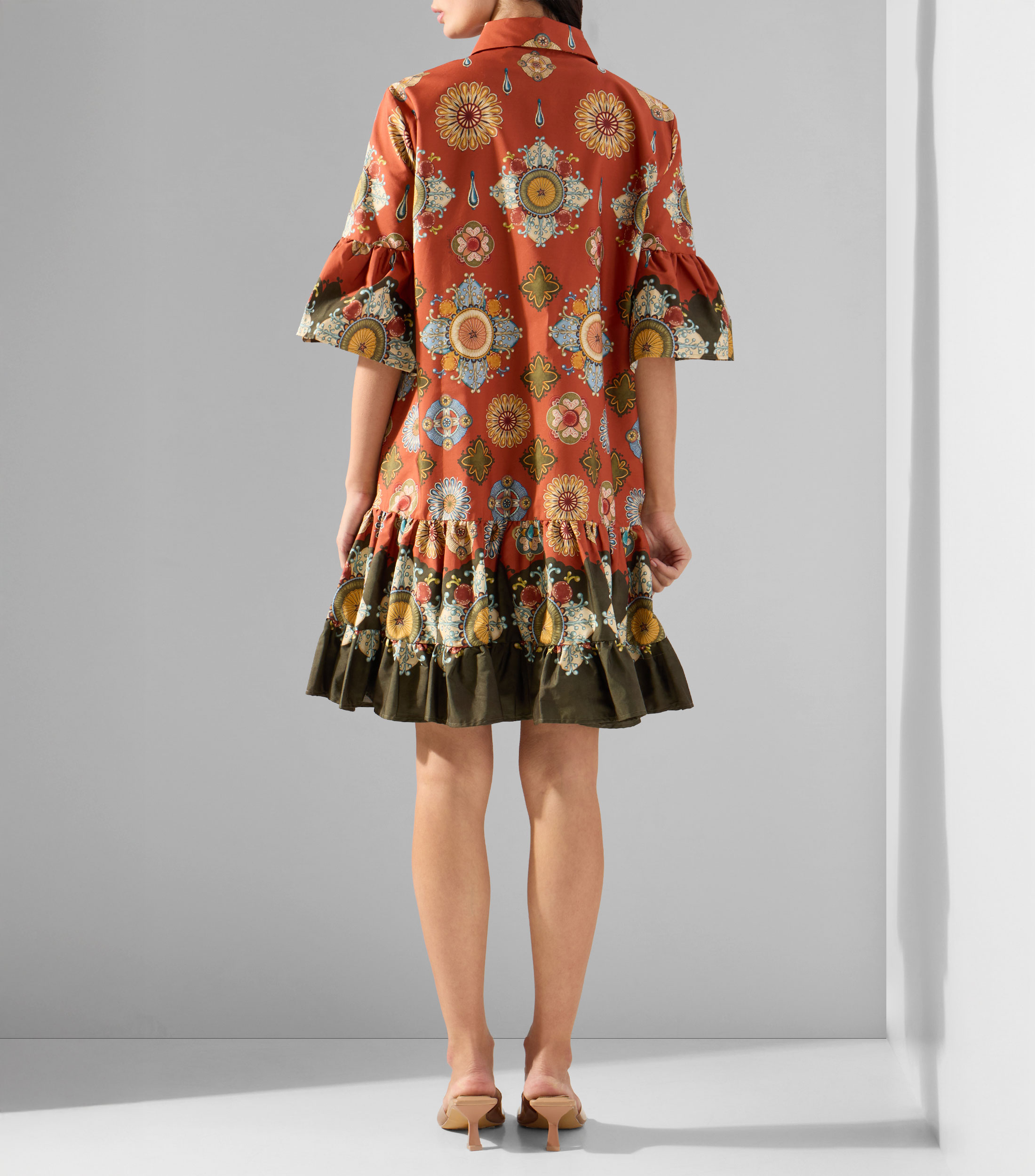 Vestido mini estampado Choux Mujer
