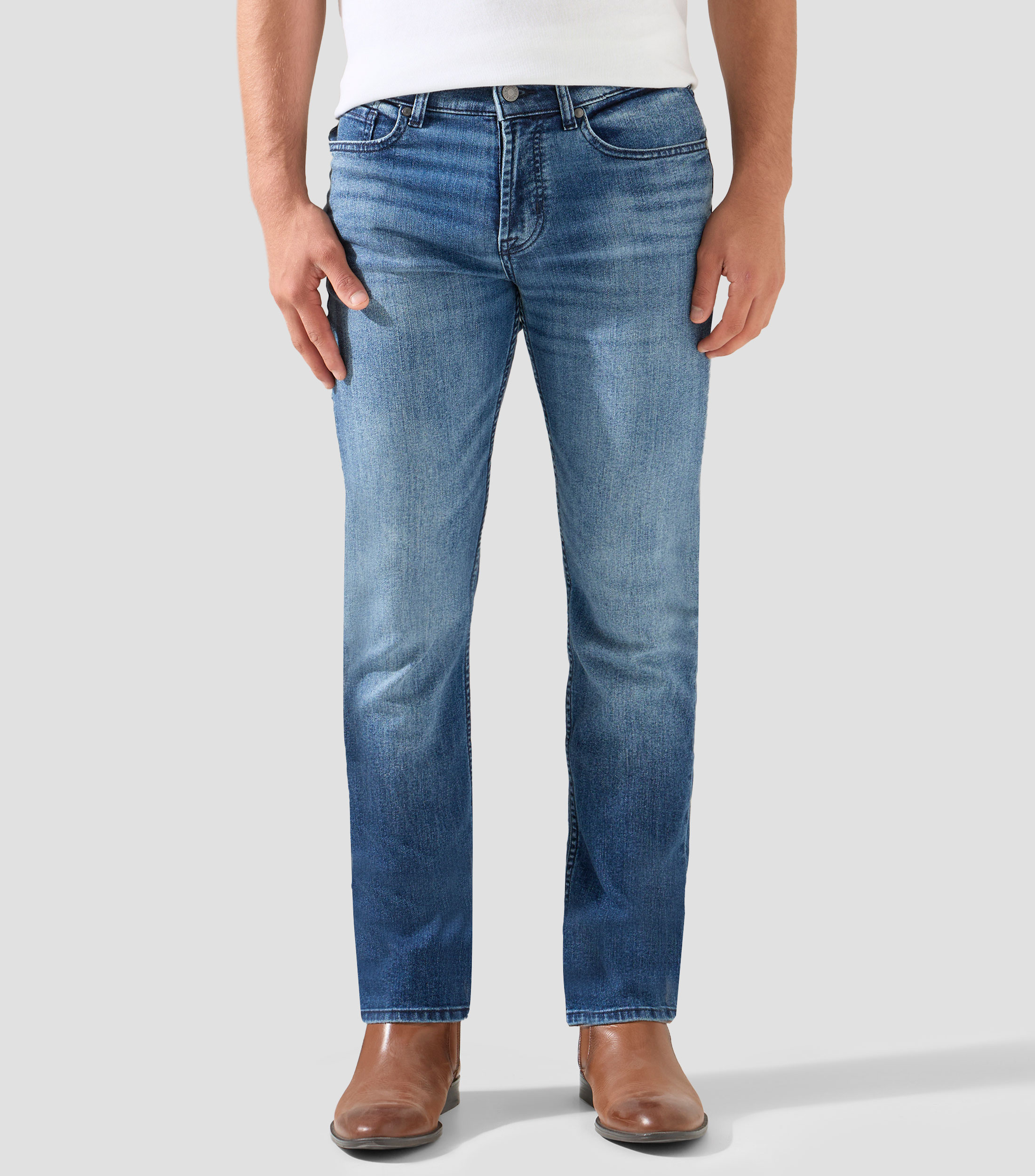 Jeans de corte slim Hombre