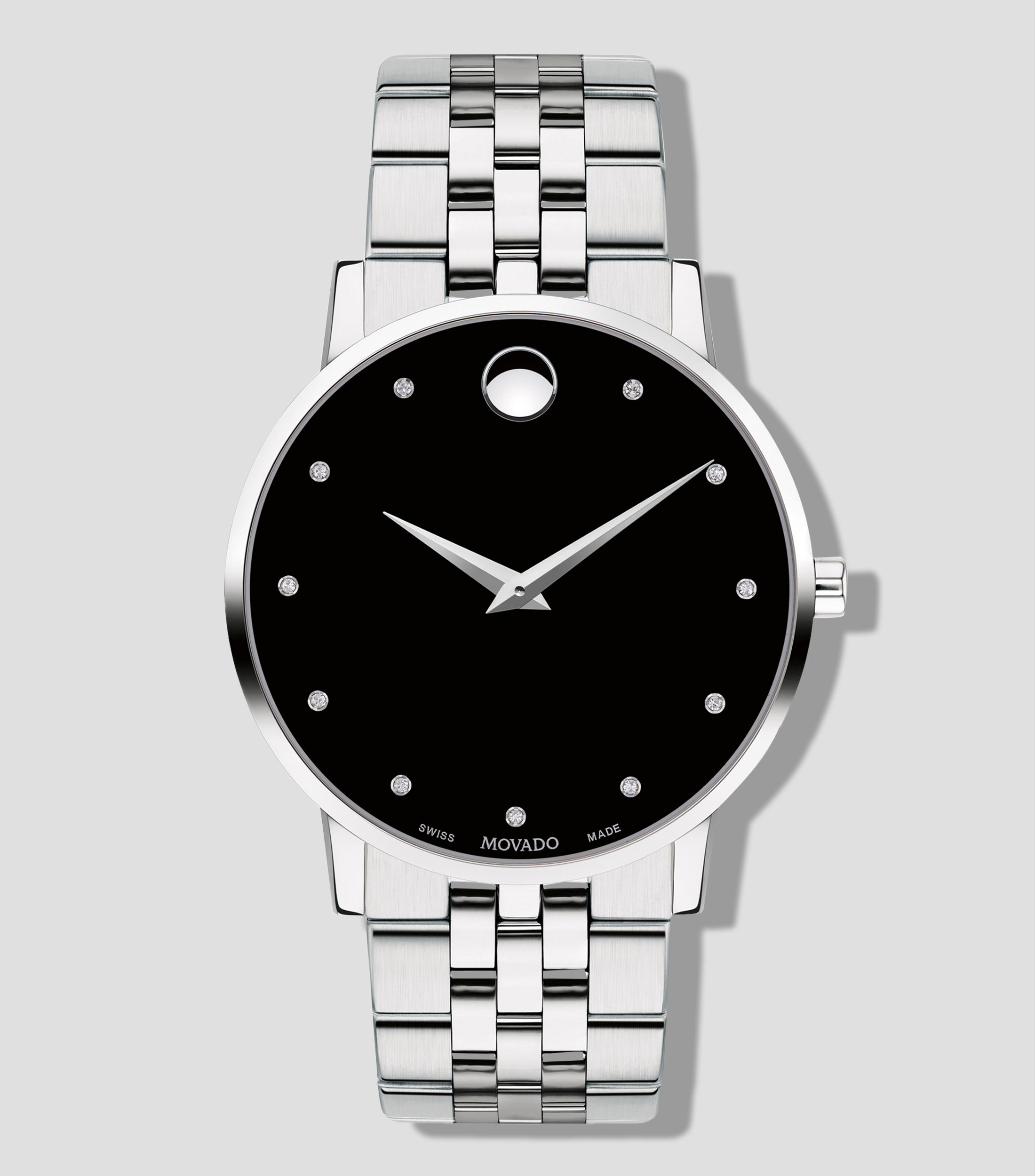 Reloj para hombre Museum casual, Plateado