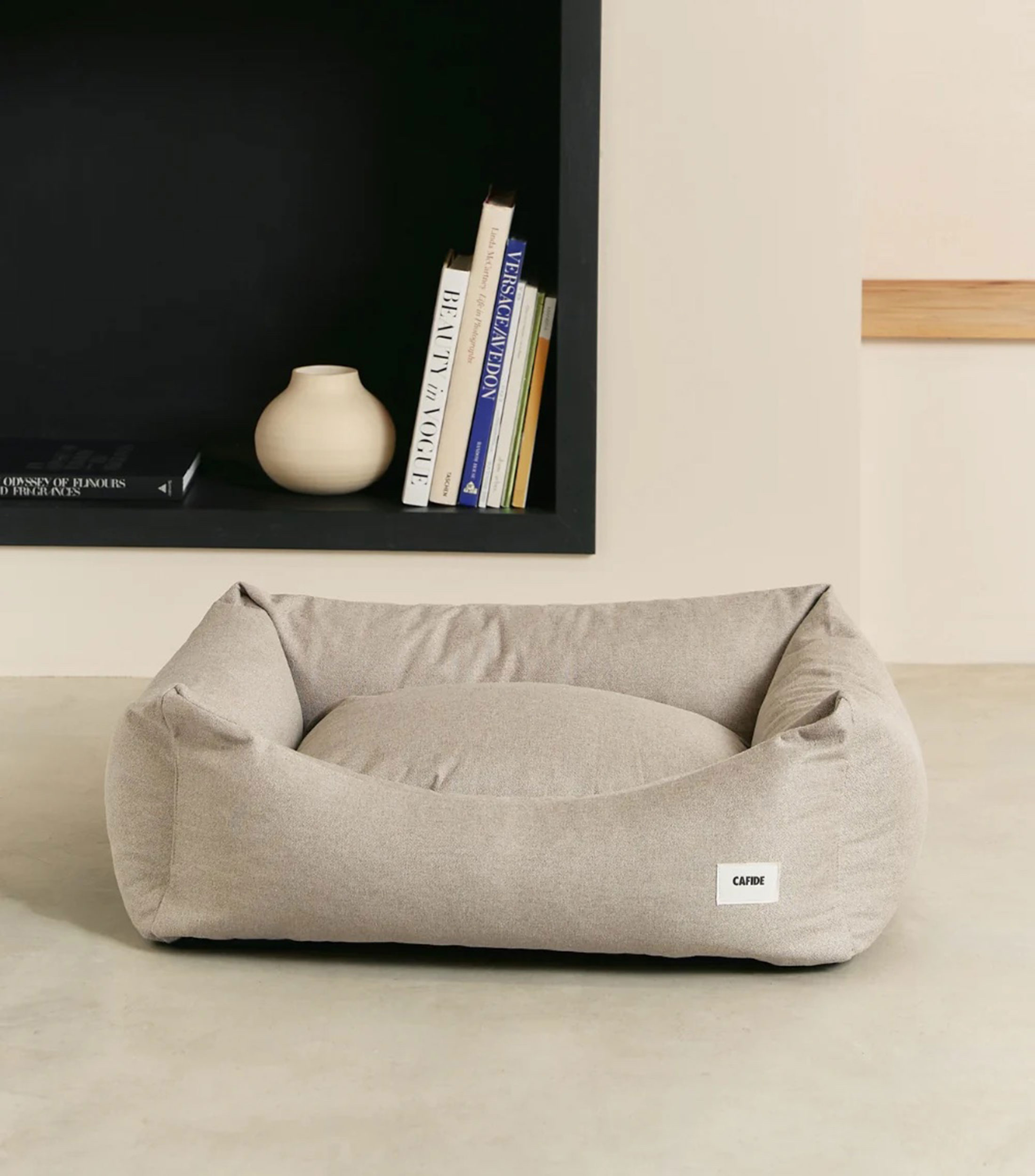 Cama para mascota L Snozy beige