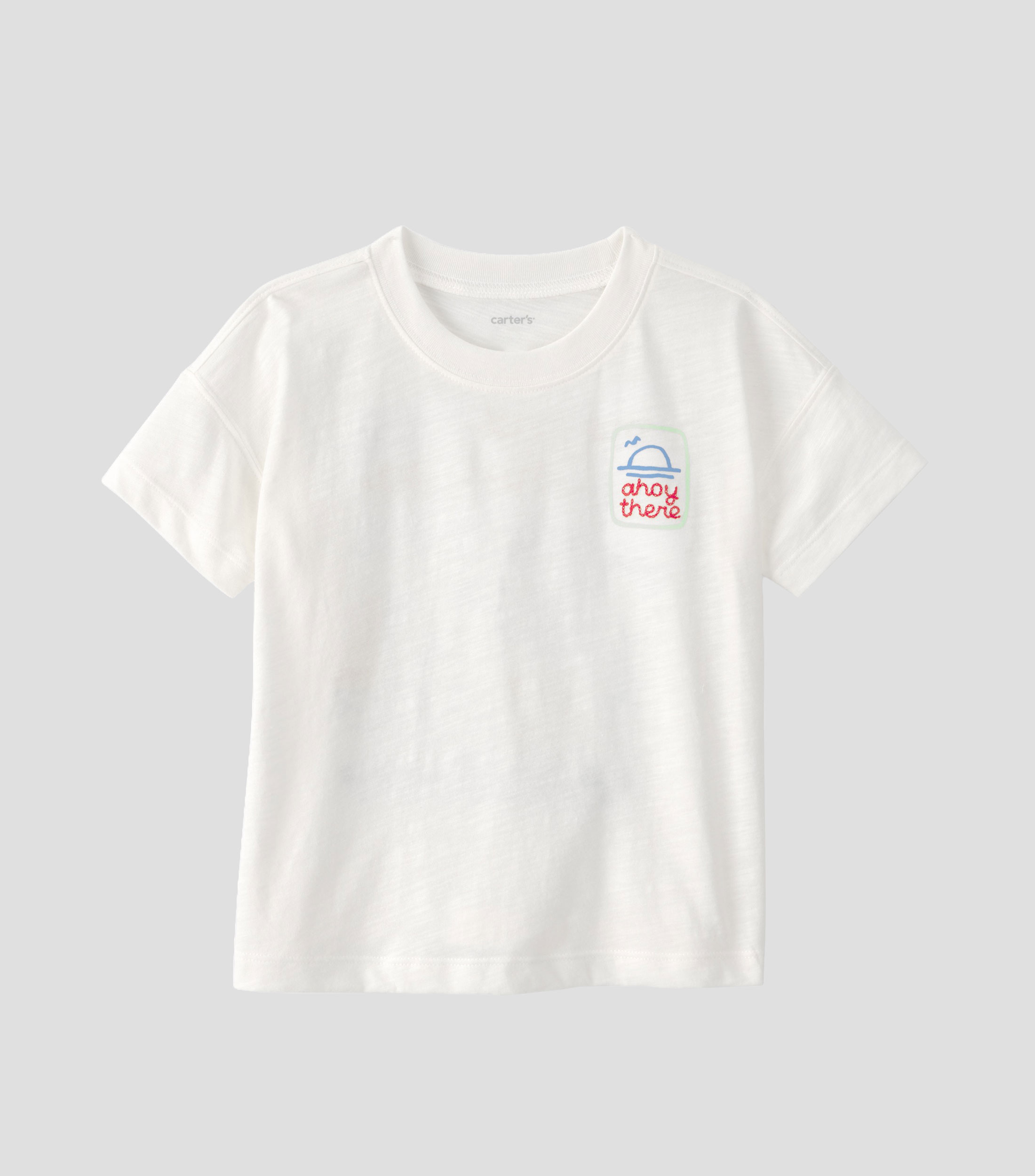 Playera cuello redondo manga corta estampada Bebé