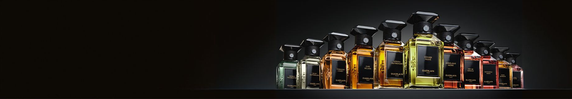 imagen de multiples lociones de la marca GUERLAIN