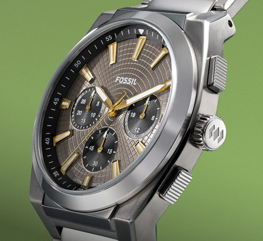 imagen de reloj gris de la marca FOSSIL