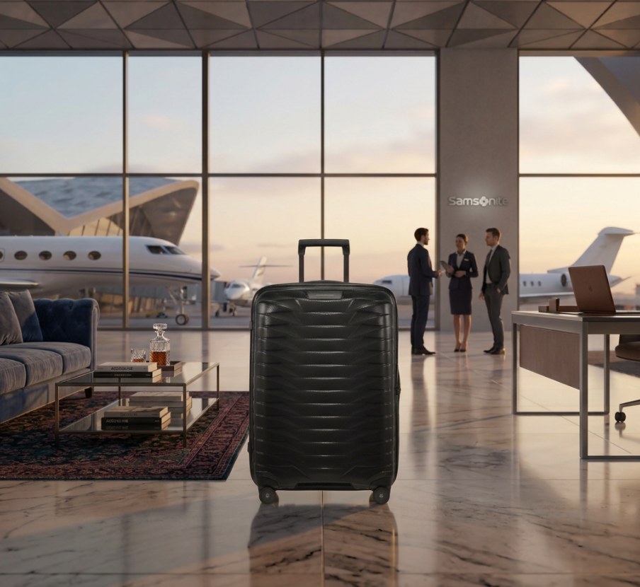 imagen de maleta negra de la marca SAMSONITE