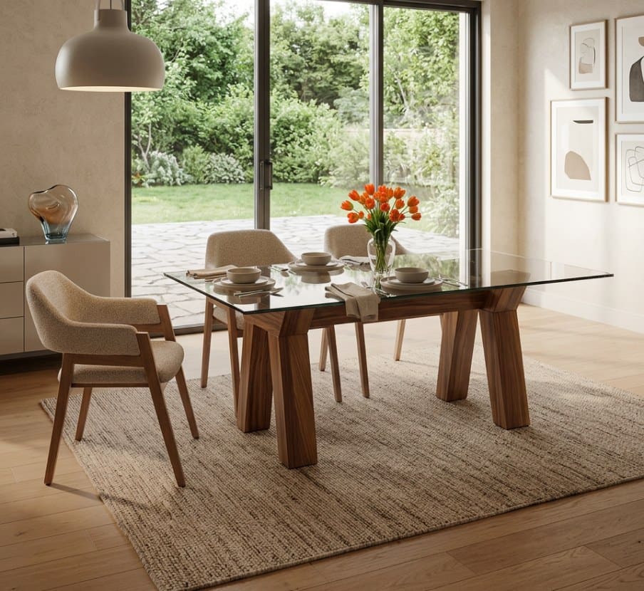 imagen de comedor de cristal