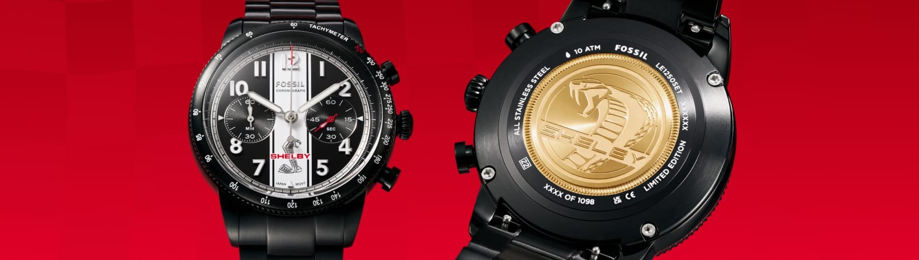 imagen de reloj negro shelby de la marca FOSSIL