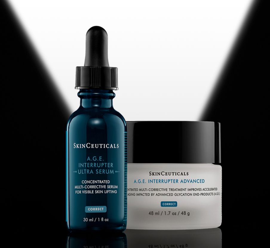 Imagen de botella azul de la marca SKINCEUTICALS