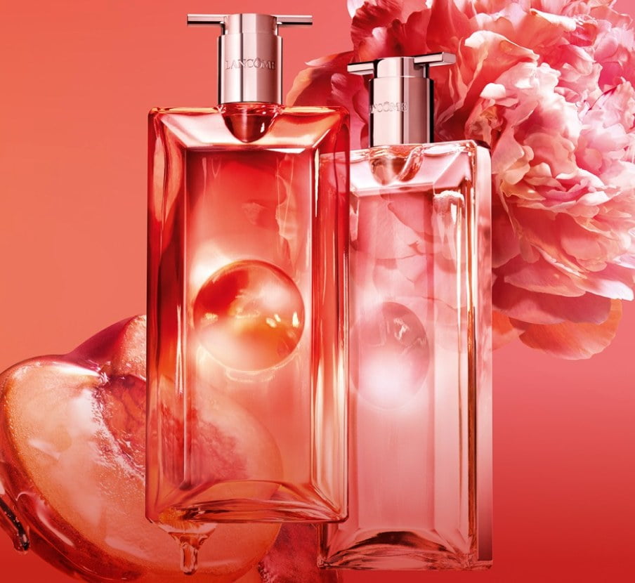 Imagen de locion color coral. LANCÔME