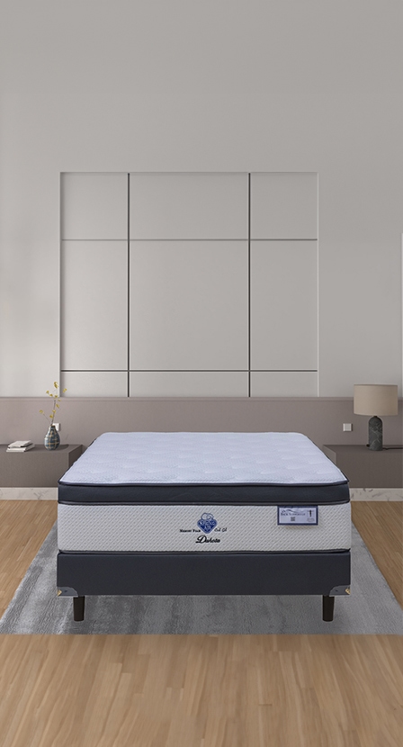 imagen de colchon negro con blanco de laa marca SPRING AIR