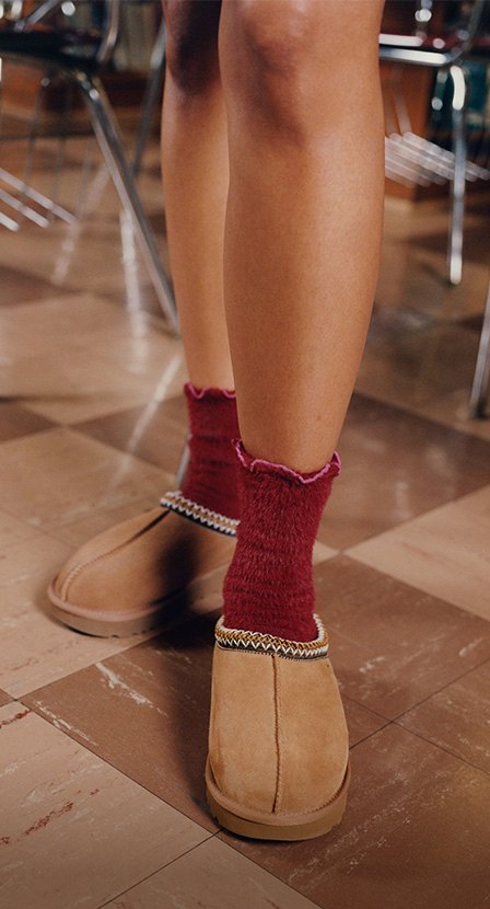 imagen de pantuflas cafes