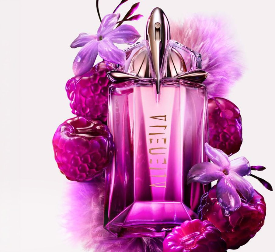 imagen de locion rosa de la marca MUGLER