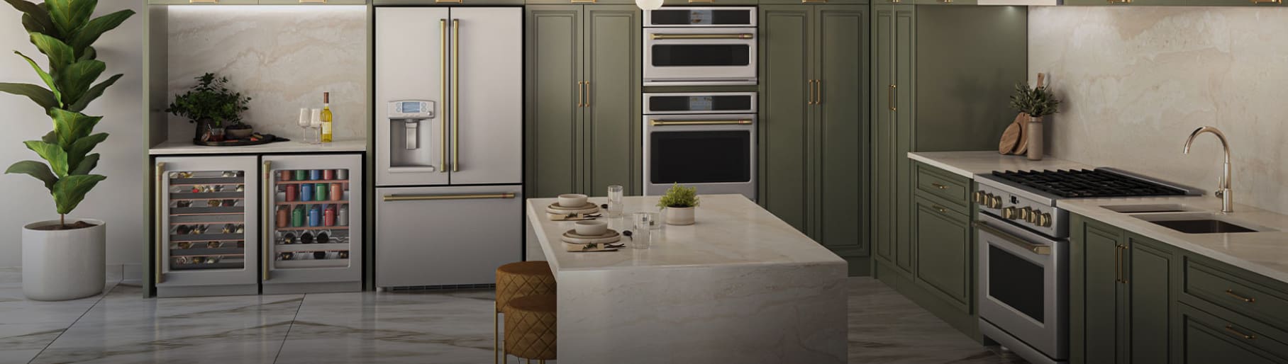 imagen de cocina integral de la marca cafe appliances