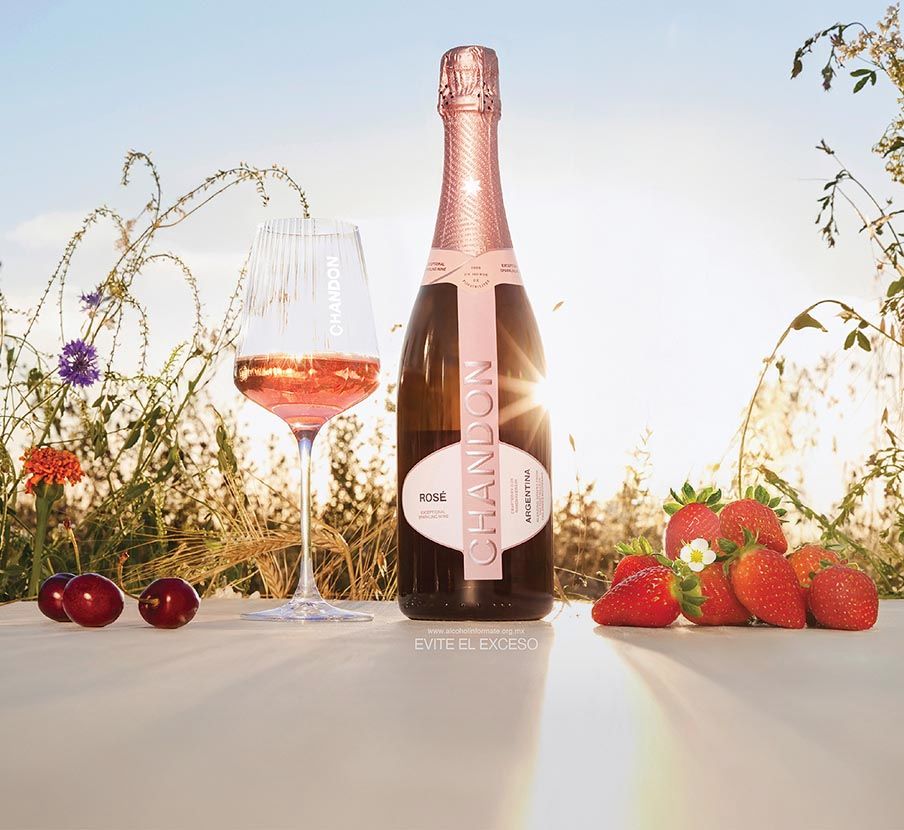 imagen de champagne de la marca Möet