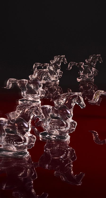 Imagen de figuras de cristal de la marca BACCARAT
