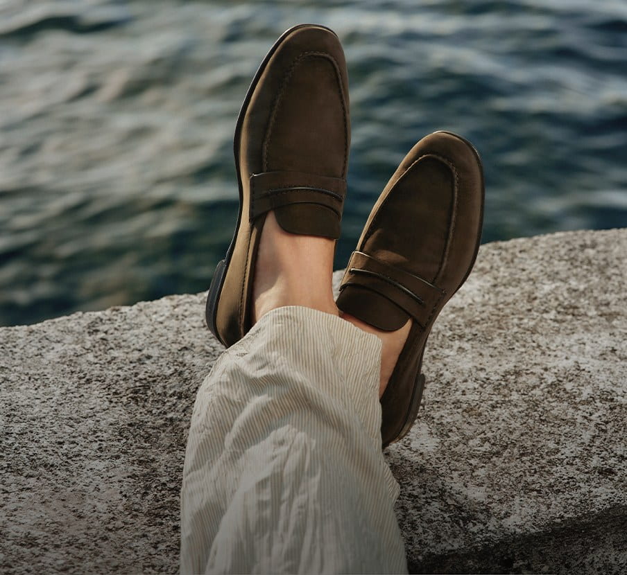 zapatos cafes de la marca ERMENEGILDO ZEGNA