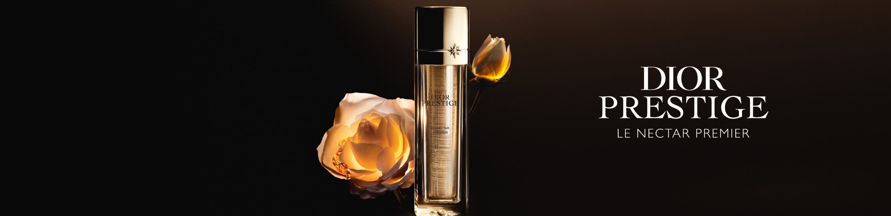Frasco de tratamiento DIOR Prestige color dorado, LE NECTAR PREMIER. DIOR
