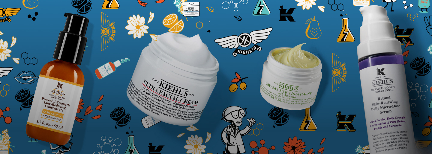 Imagen de varios productos de a marca KIEHLS. KIEHL'S