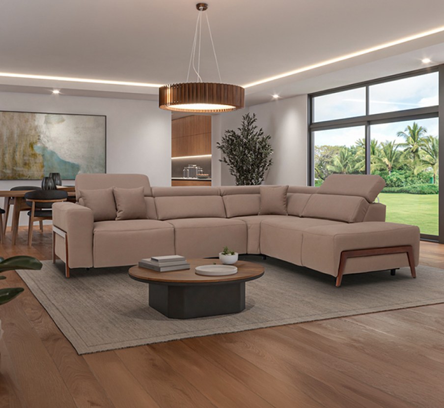 imagen de sala cafe en L la marca BOAL UPPER