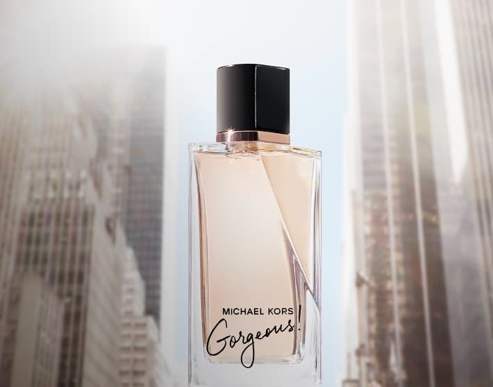 Imagen de una botella de perfume Gorgeous de la marca MICHAEL KORS. MICHAEL KORS Perfumes