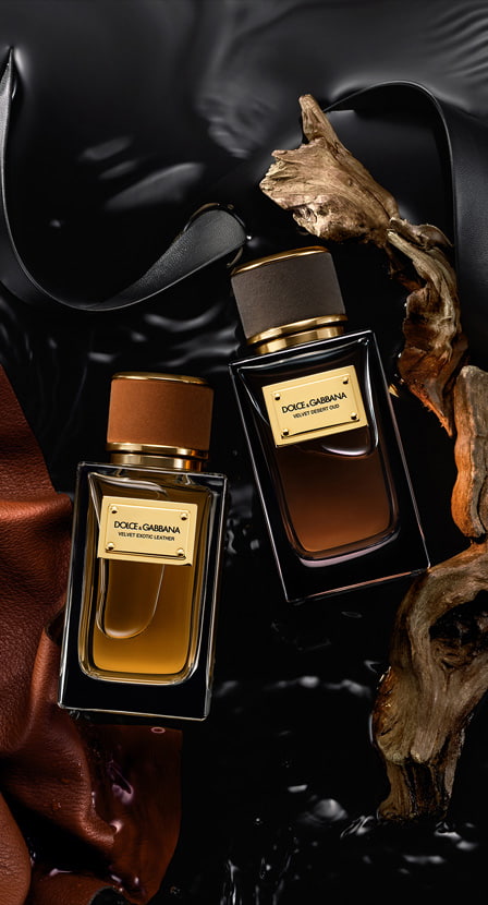 imagen de dos lociones cafes de la marca DOLCE GABBANA