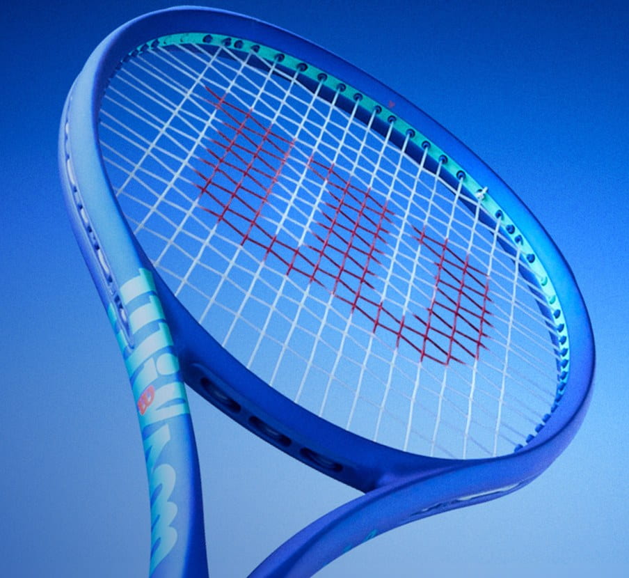 imagen de una raqueta color azul de la marca WIALSON