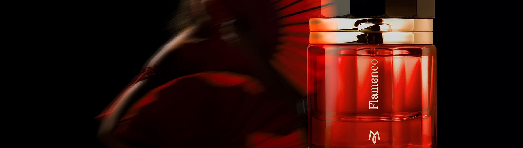 imagen de un frasco de perfume color rojo de la RAMÓN MONEGAL