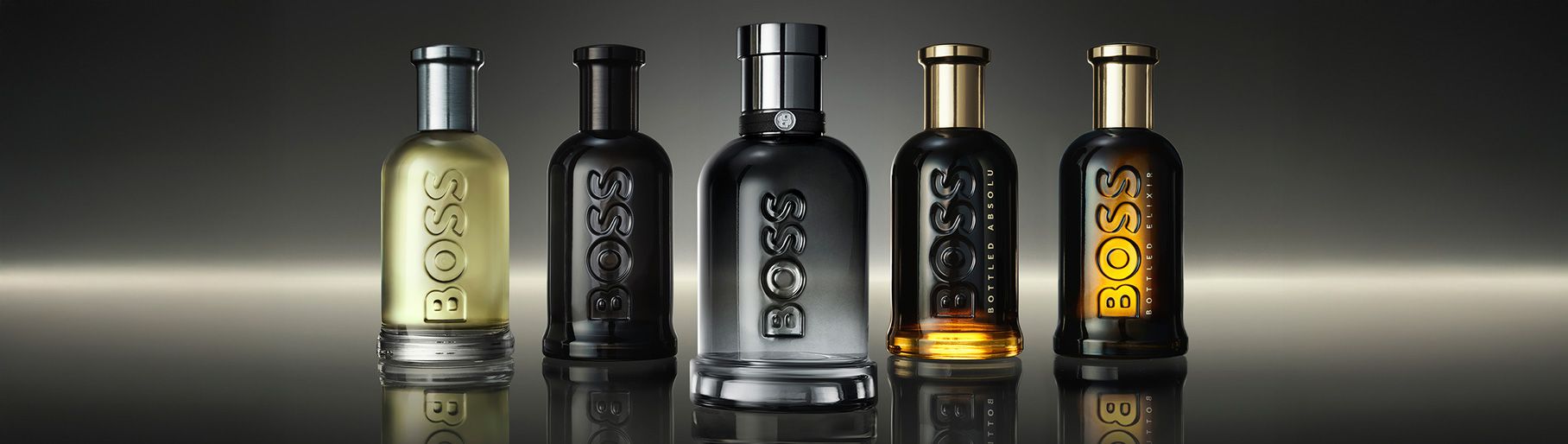 Imagen de 5 botellas de locion de HUGO BOSS