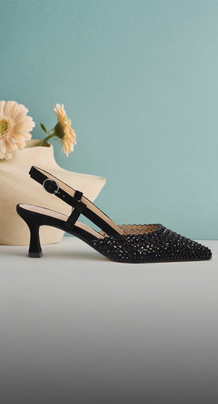 imagen de zapatilla negra de la marca ALMA EN PENA
