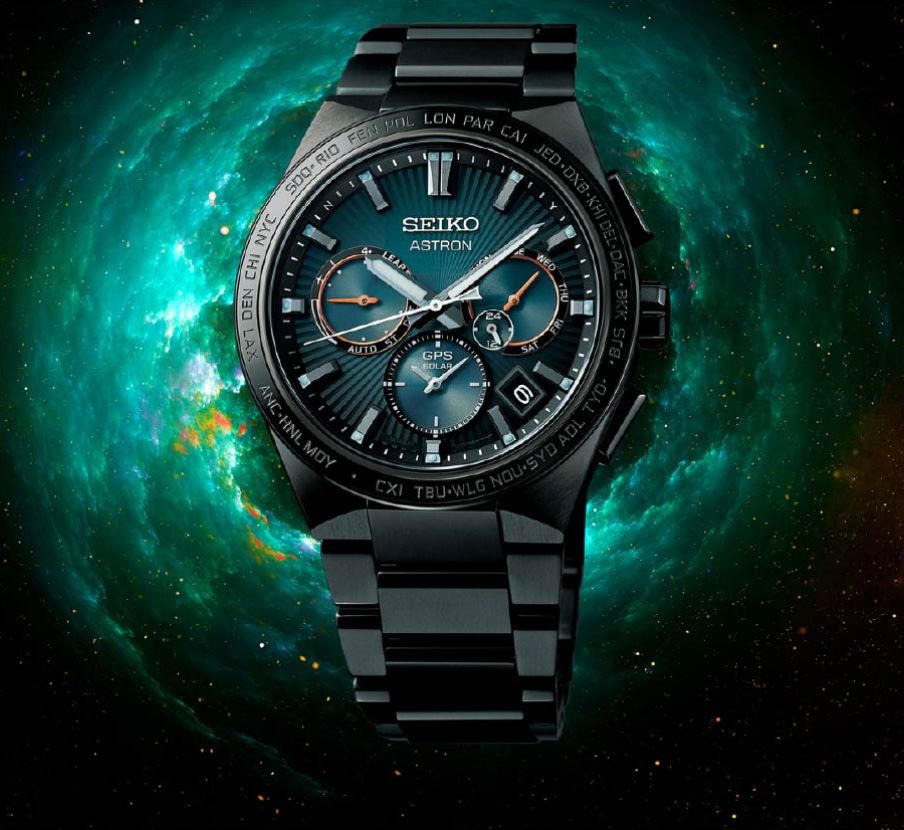 imagen de reloj negro SEIKO