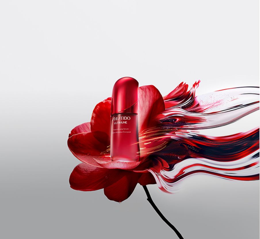Imagen de botella de suero rojo de la marca SHISEIDO