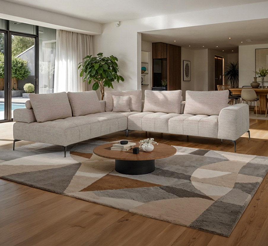 imagen de sala blanca la marca BOAL UPPER