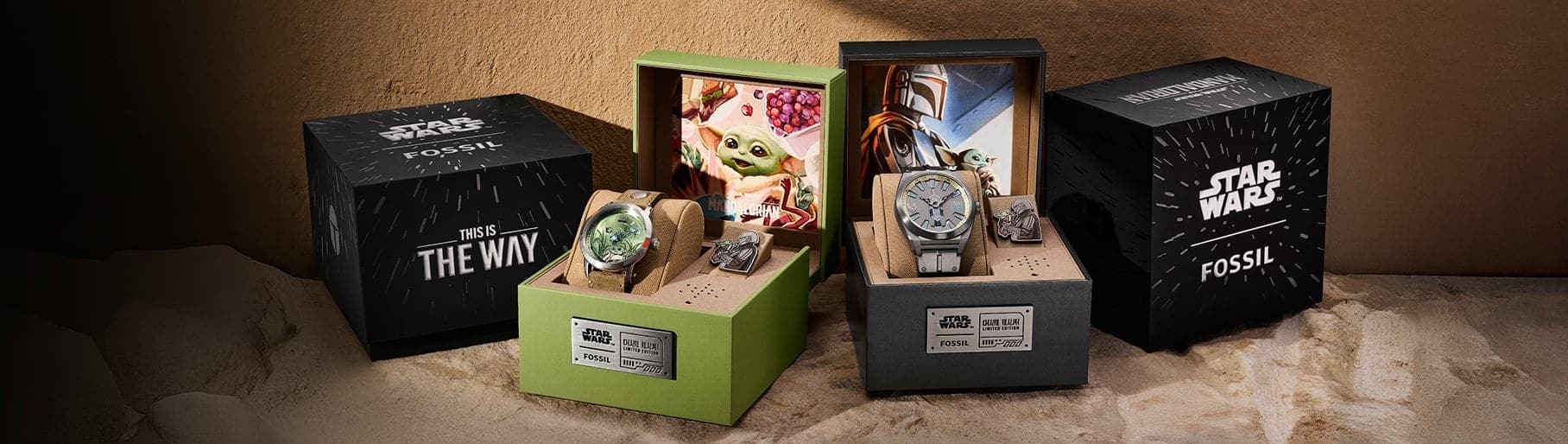 imagen de relojes edicion especial the mandalorian and grogu de la marca FOSSIL