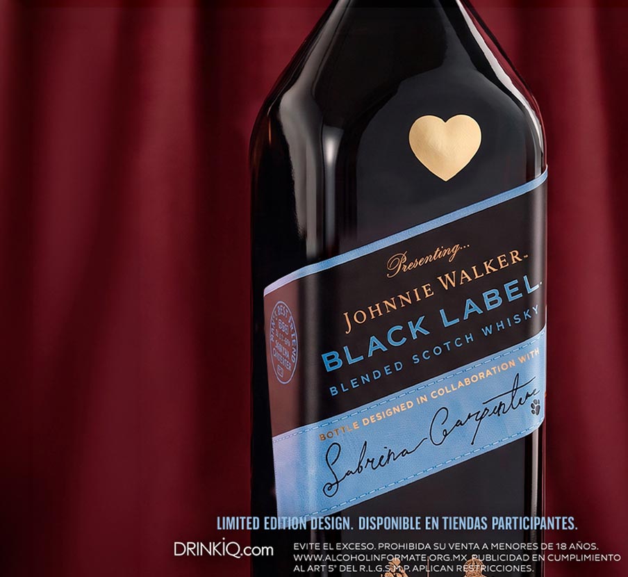 imagen de botella negra de la marca JOHNNIE WALKER