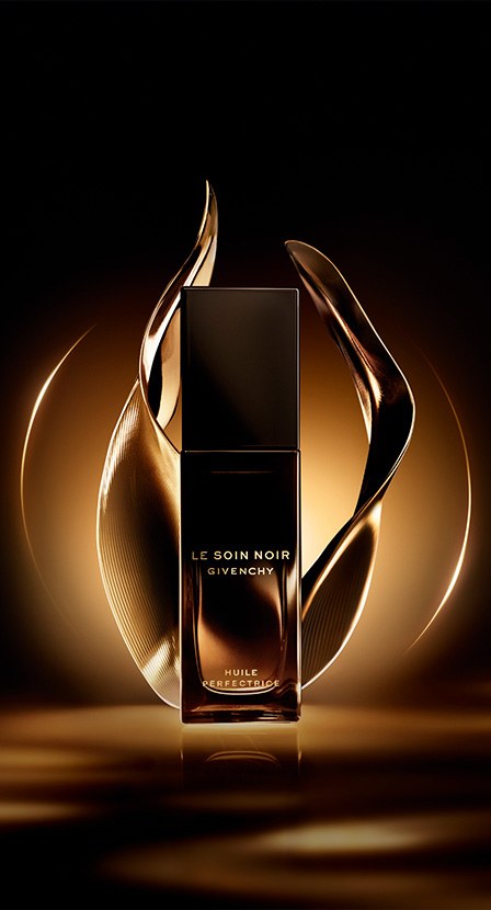 imagen de locion negra con dorado