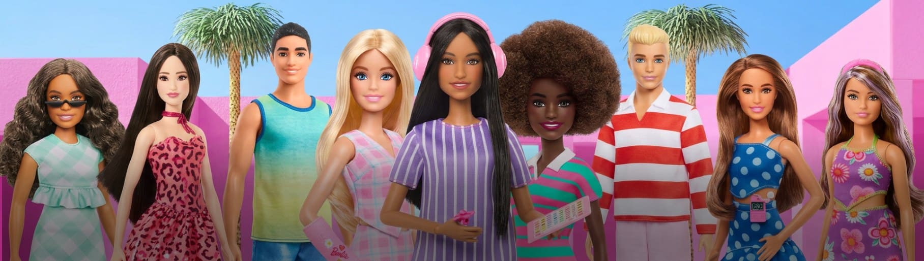 imagen de de varias figuras de la marca BARBIE de MATTEL 