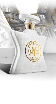 imagen botella de perfume en forma de estrella de color blanco